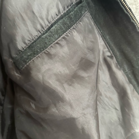 Vintage Varsity Letterman Mens Jacket XL Black Brown Elbow Patches Full Zip - Picture 12 of 15